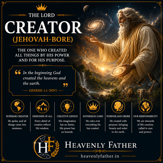 Jehovah-Bore the Lord Creator — cosmic creation and divine design reflecting God's infinite wisdom and power, Isaiah 40:28