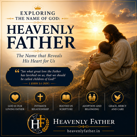 Heavenly Father — God's unconditional love, tender care, and divine provision embracing His children in golden light, Matthew 6:9