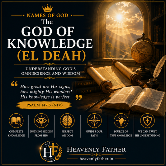 El Deah the God of Knowledge — His perfect wisdom and omniscience illuminating every heart and path, Psalm 139:1
