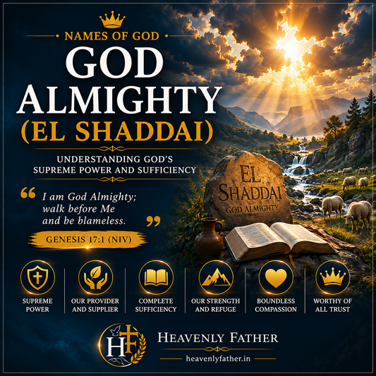 El Shaddai God Almighty — His supreme power, provision, and protection for all who trust in Him, Psalm 91:1