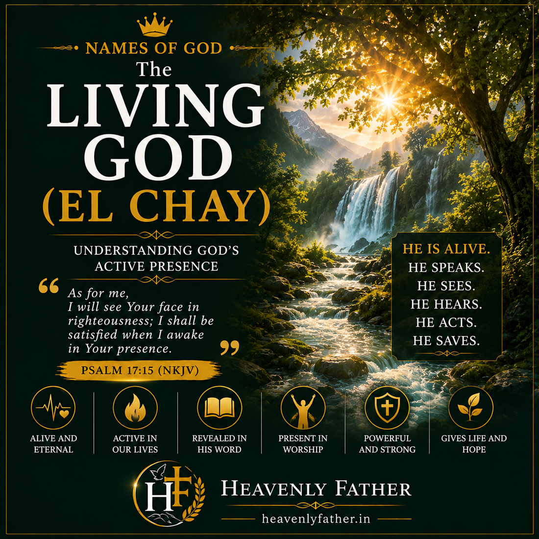 El Chay the Living God — His active, dynamic presence sustaining all life and hope for every believer, Jeremiah 10:10