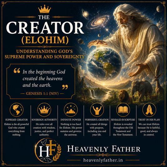 Elohim the Creator — understanding God's supreme power and sovereignty over all creation, Genesis 1:1